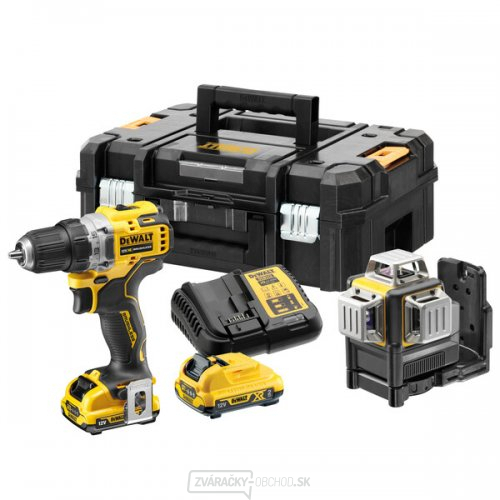 Akumulátorová súprava náradia 12V 2x2,0 Ah XR DeWALT DCK212D2T