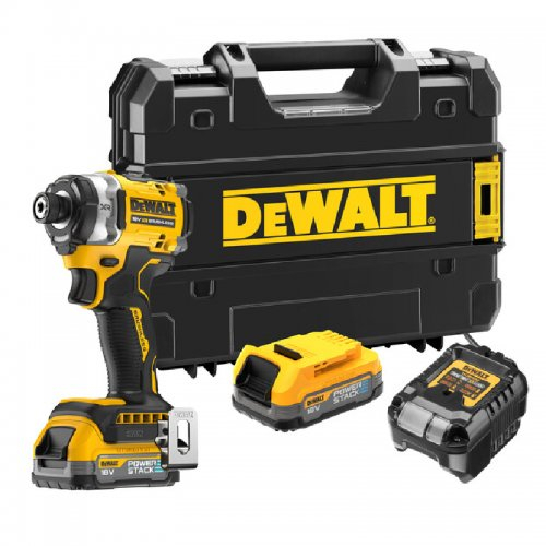 Rázový uťahovák 18V 2x1,7Ah Tstak DeWALT POWERSTACK DCF860E2T