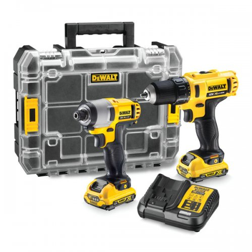 Kombinovaná sada akumulátorového náradia DeWALT DCK211D2T 10,8 V XR 2x2,0 Ah