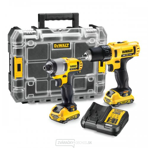 Kombinovaná sada akumulátorového náradia DeWALT DCK211D2T 10,8 V XR 2x2,0 Ah