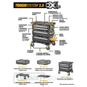 Úložný systém TOUGHSYSTEM 2.0 DXL pracovná doska DeWALT DWST08550-1 Náhľad