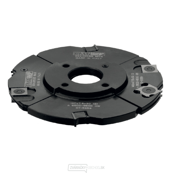 CMT Nastaviteľná drážkovacia fréza 3-dielna MAN - D140x4-15 d30 Z4+4 STEEL