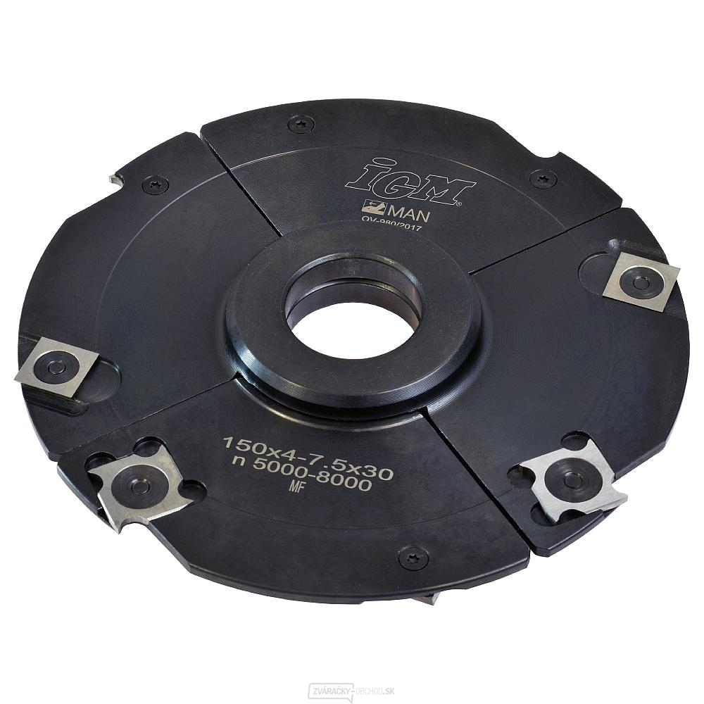 IGM F602 Nastaviteľná drážkovacia fréza MAN - D150x4-7,5 d30 Z4+4 STEEL