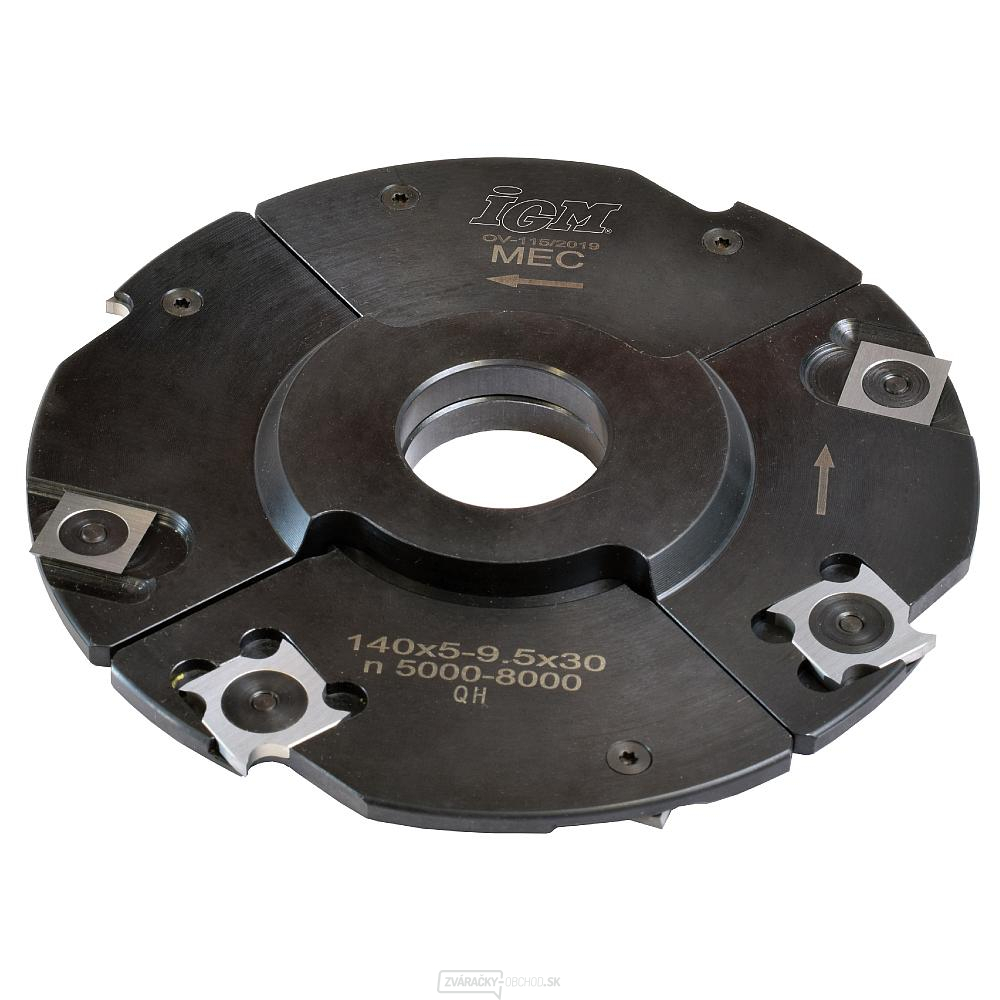 IGM F602 MEC nastaviteľná drážkovacia fréza - D140x5-9,5 d30 Z4+4 STEEL