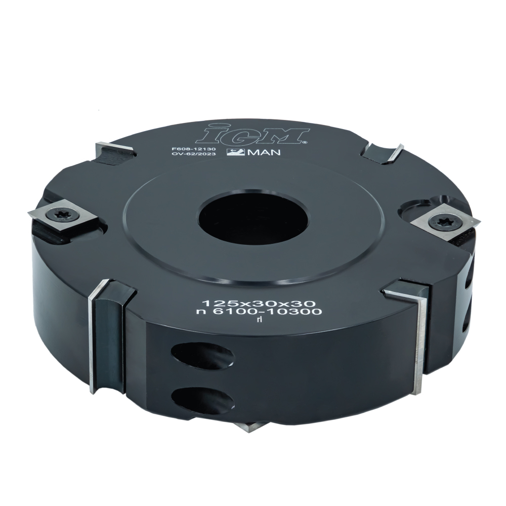 IGM F608 Priamozubá obrubovacia fréza MAN - D125x30 d30 Z4 V4 ALU F608-12130