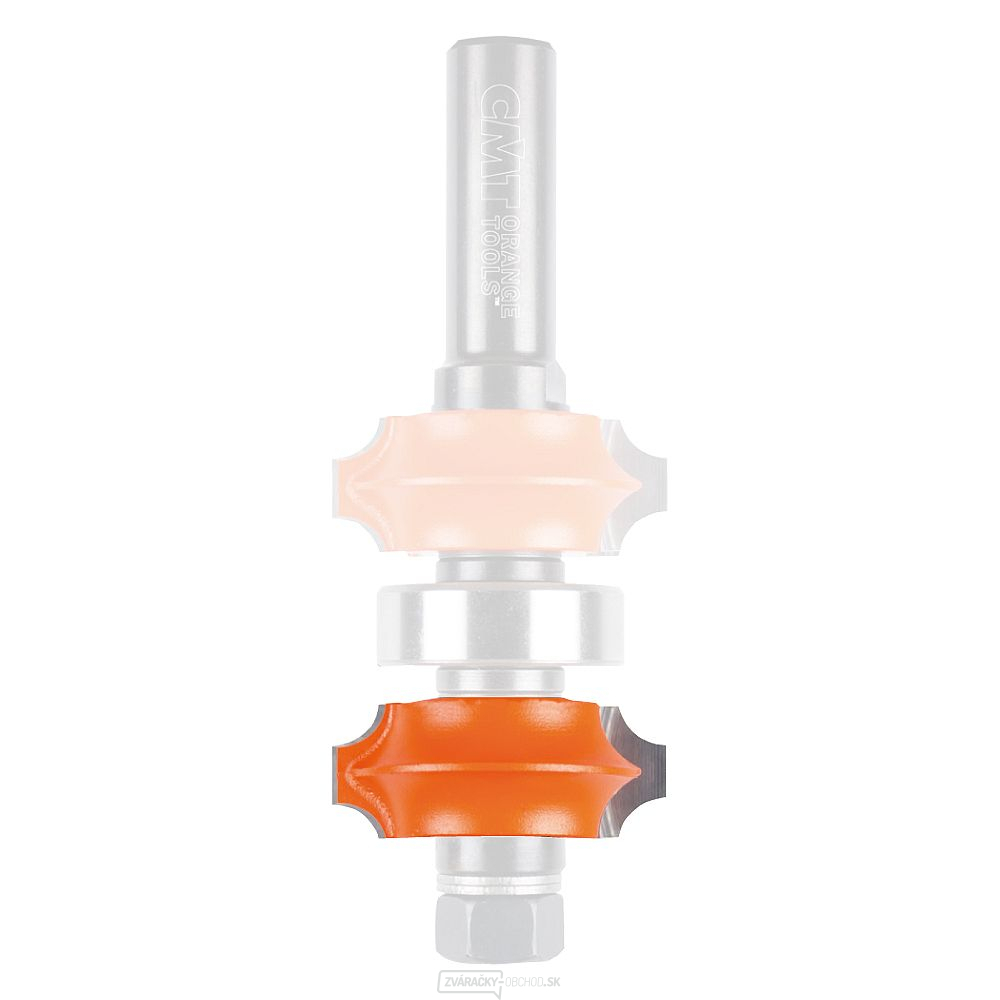 C822 Obojstranne zaoblený rezač dosiek R3+R2 dno pre C900622, Z2 - D34x8,7 F12