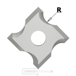 IGM N034 Tvrdá kovová žiletka s rádiusom - R2 mm MDF+ IGM N034 Tvrdá kovová žiletka s rádiusom - R2 mm MDF+ gallery main image
