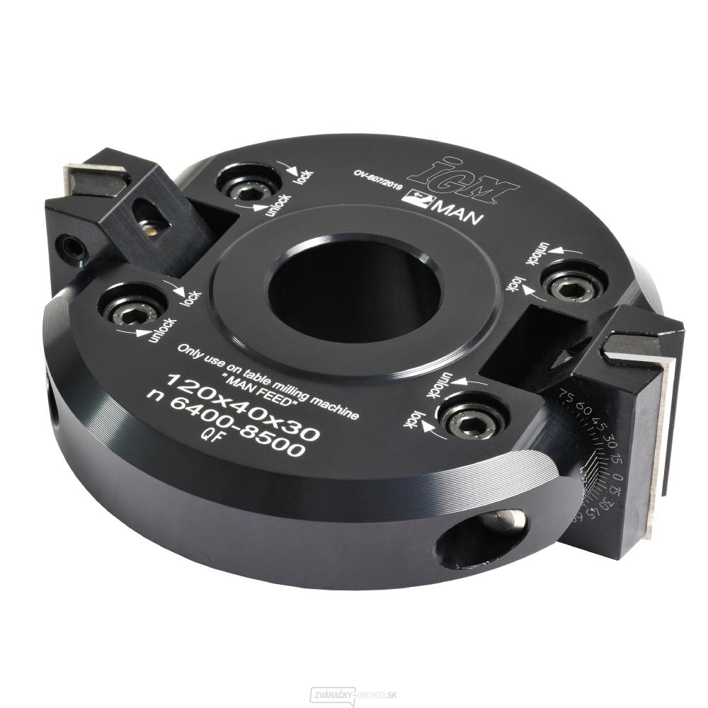 IGM F607 Uhlovo nastaviteľná fréza +-45° MAN - D120x40 d30 Z2 ALU