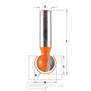 Guľová fréza CMT C968 s drážkami - R7,94 L15,88x14,2 L60,3 S=8 Guľová fréza CMT C968 s drážkami - R7,94 L15,88x14,2 L60,3 S=8 gallery main image