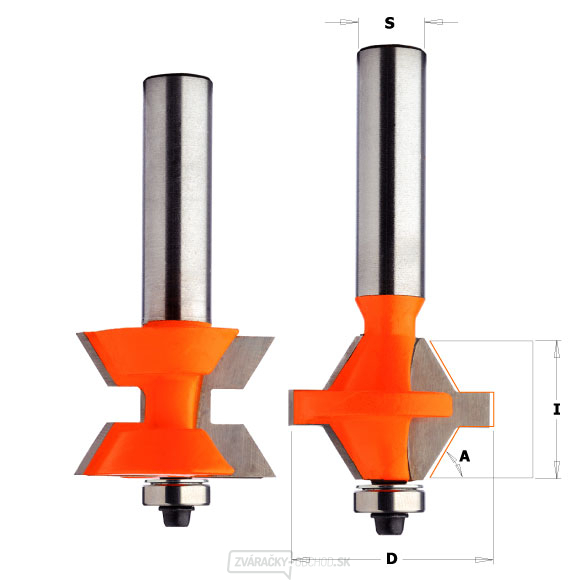 CMT C955 Sada fréz na okrasné hrany - D40 I25,4 A30° S=12 HW