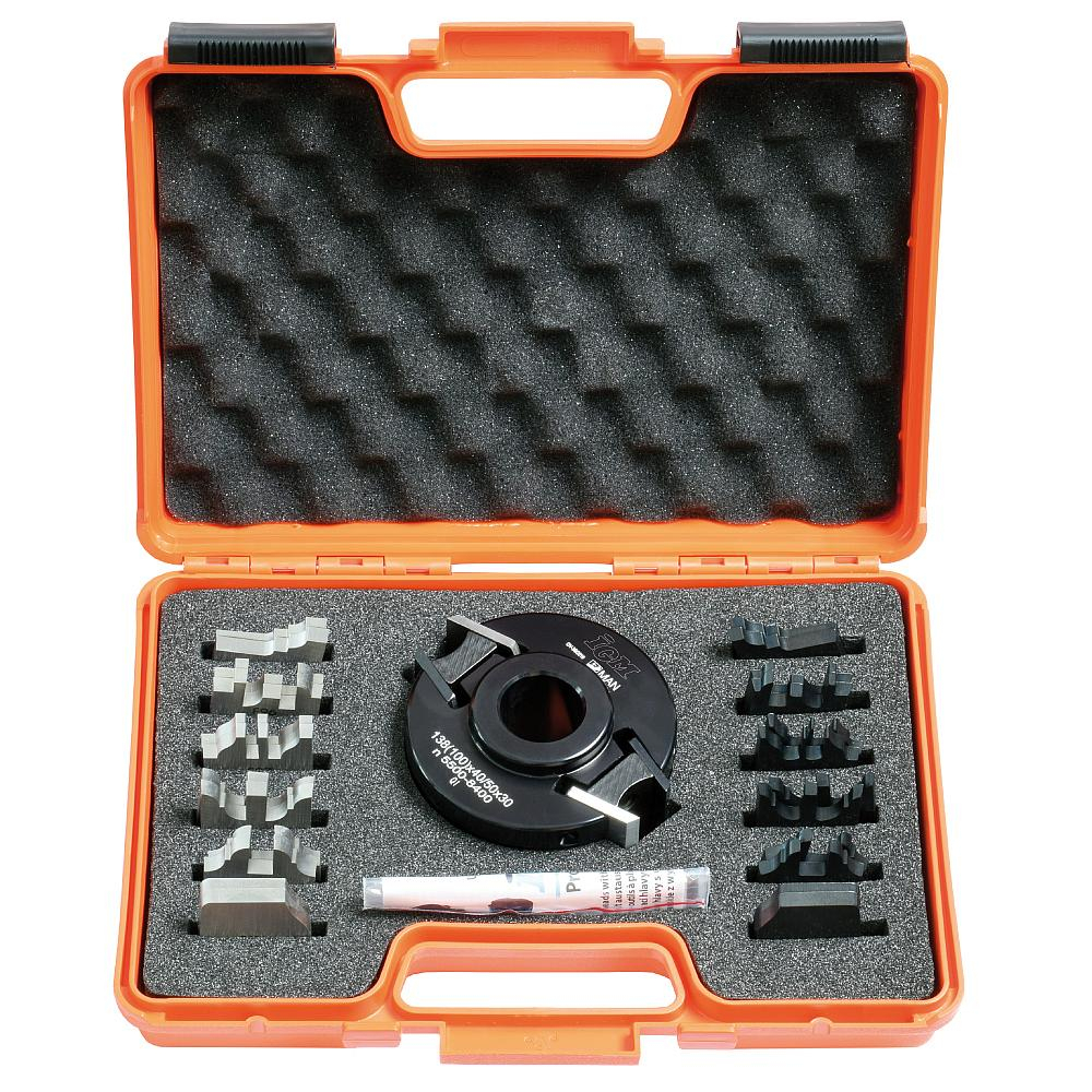 E-shop IGM Univerzálna sada na frézovanie dverí 7 kusov MAN - D100x40-50 d30 ALU F021-10030S01