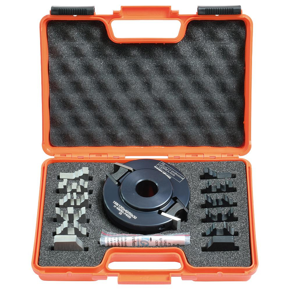 E-shop IGM Univerzálna sada na frézovanie dverí 7 kusov MAN - D120x40-50 d30 ALU F021-12030S01