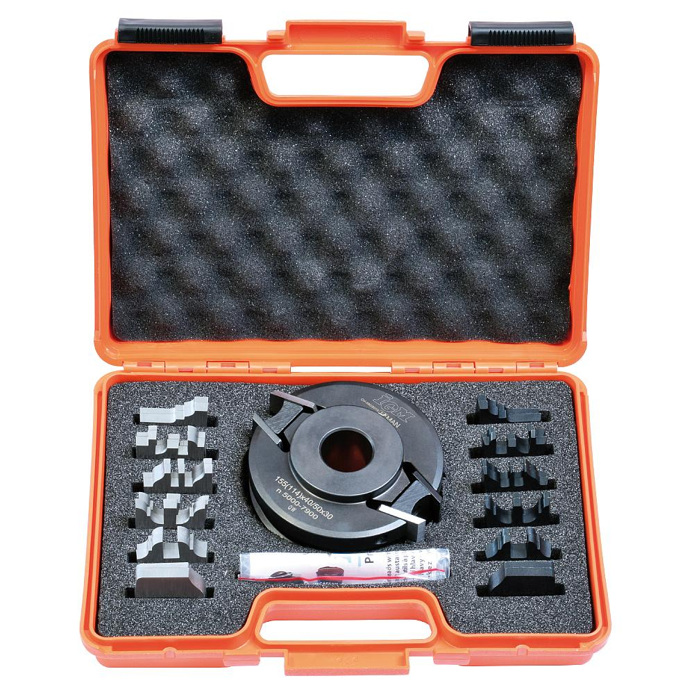 E-shop IGM Univerzálna sada na frézovanie dverí 7 kusov MAN - D120x40-50 d30 STEEL F020-12030S01