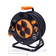 Solight 4z predlžovací kábel - na bubne, 25m neoprén, 3x 2,5mm2, IP44 Náhľad