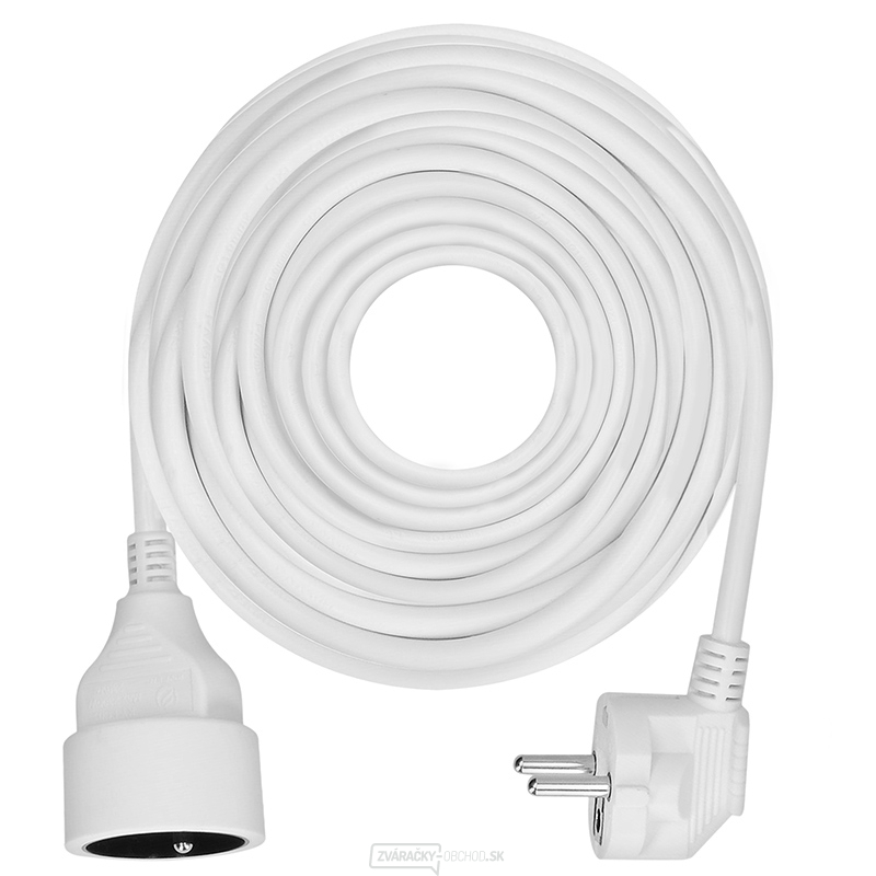 Solight 1z predlžovací kábel - konektor, 15 m, 3 x 1,5 mm2, biely