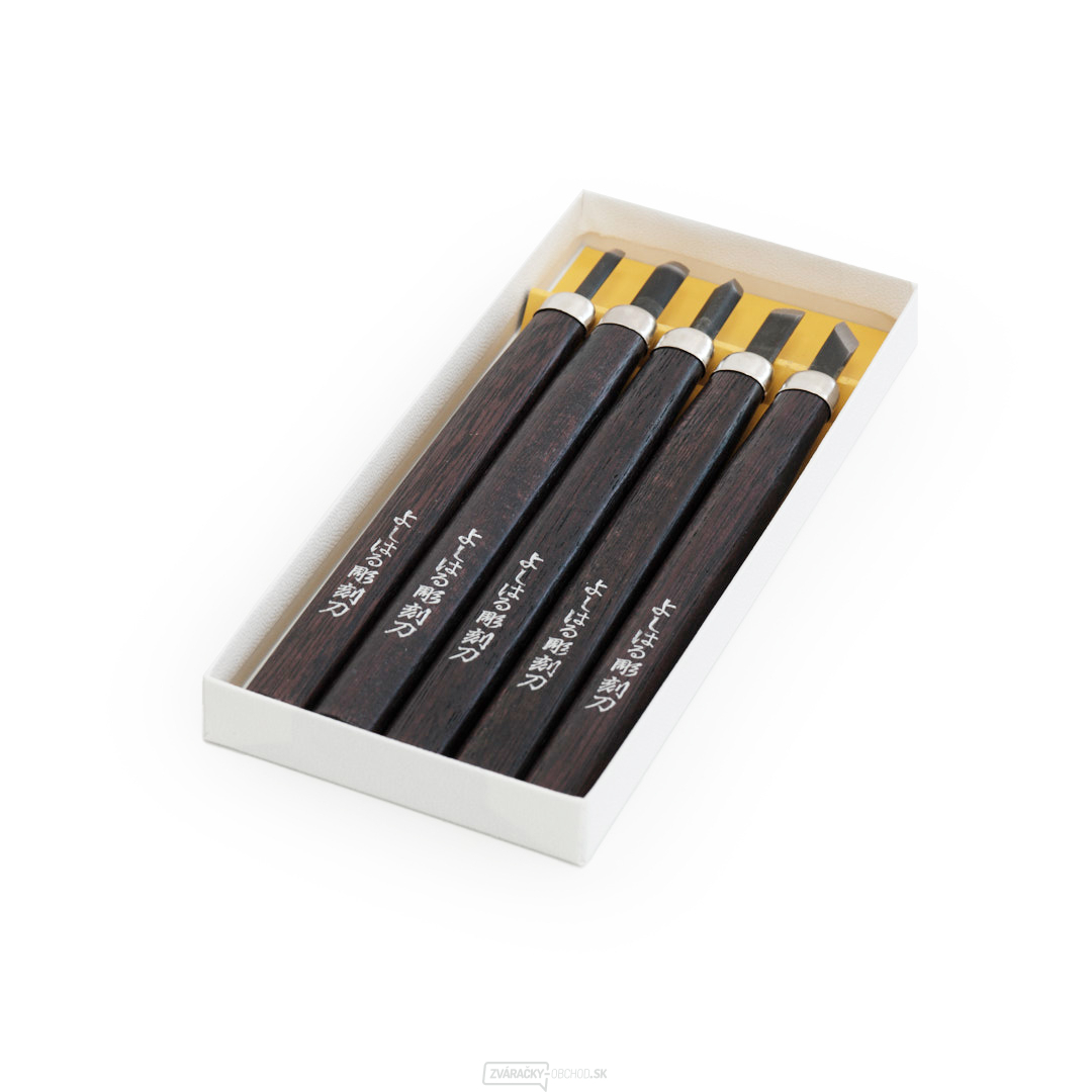 Sada rezbárskych mini-dlát YOSHIHARU H-5 - 5 kusov