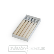 Sada rezbárskych mini-dlát MARUICHI T-5 s drevenou rukoväťou - 5 kusov Sada rezbárskych mini-dlát MARUICHI T-5 s drevenou rukoväťou - 5 kusov gallery main image