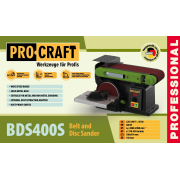Kombinovaná pásová a kotúčová brúska Procraft BDS400S | BDS400S náhled