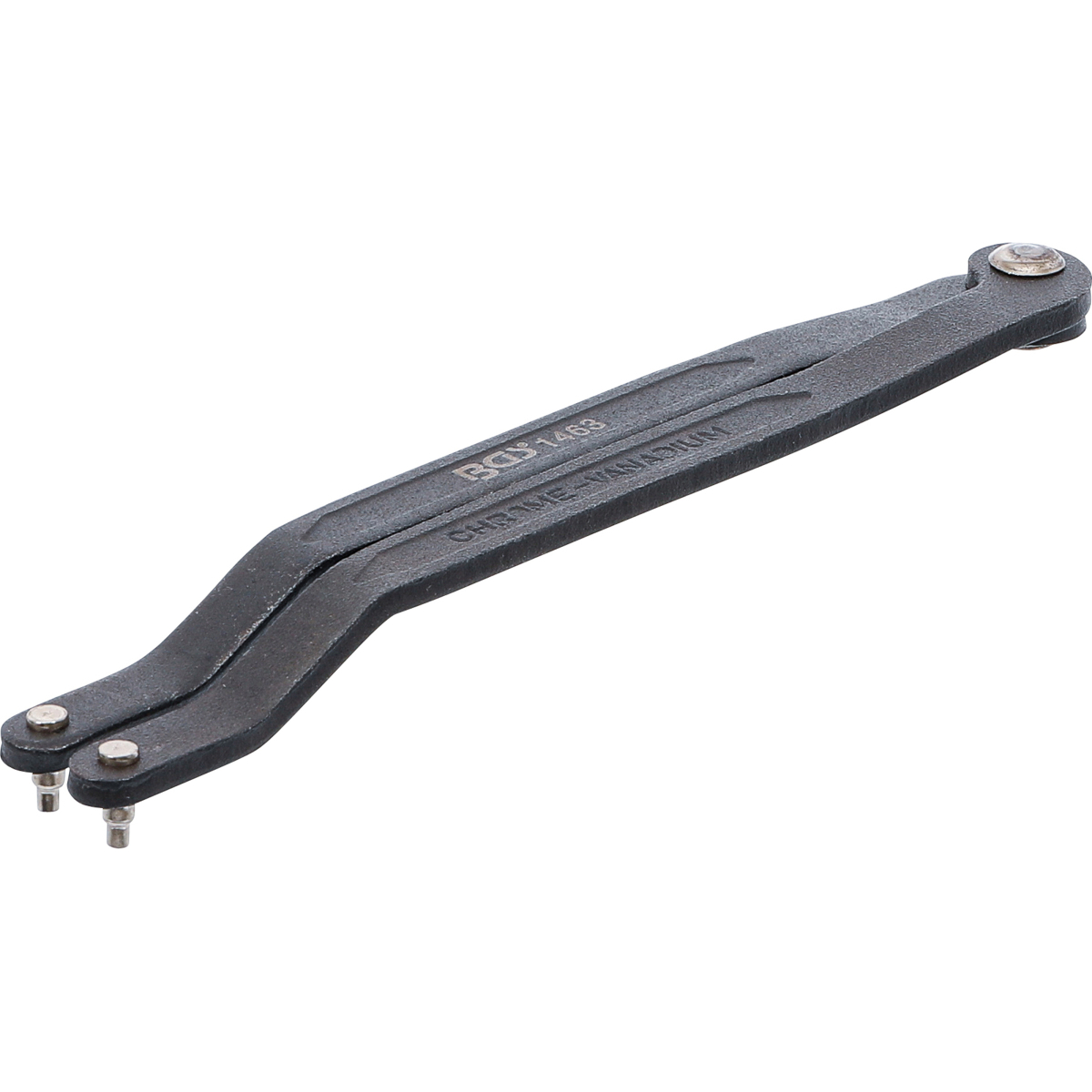 Kľúč s čapmi na čelné otvory BGS 1463 | staviteľný | 180 mm