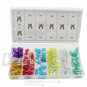 Automobilové poistky 3 - 30 A, súprava 140 ks F01152, A-TC510, TA1404 Automobilové poistky 3 - 30 A, súprava 140 ks F01152, A-TC510, TA1404 gallery main image