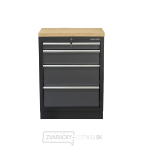 Dielenská skrinka s drevenou pracovnou doskou Matabro SET-CA01058 | 4 šuplíky | 680x465x950 mm Dielenská skrinka s drevenou pracovnou doskou Matabro SET-CA01058 | 4 šuplíky | 680x465x950 mm gallery main image