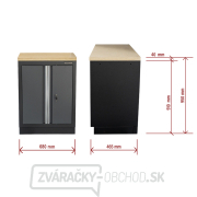 Dvojdverová skrinka s drevenou pracovnou doskou Matabro SET-CA01070 | 1 polica | 680x465x950 mm Dvojdverová skrinka s drevenou pracovnou doskou Matabro SET-CA01070 | 1 polica | 680x465x950 mm náhled