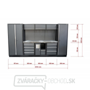 AKČNÝ SET Zostava 8 ks dielenského nábytku SET-CA01072 s nerezovou pracovnou doskou MB-TGW80S náhled