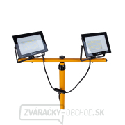 2x50W LED svetlomet s teleskopickým konštrukčným stojanom a káblom - studená biela farba 6500K (1) náhled