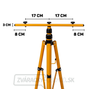 2x50W LED svetlomet s teleskopickým konštrukčným stojanom a káblom - studená biela farba 6500K (1) náhled