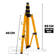 2x50W LED svetlomet s teleskopickým konštrukčným stojanom a káblom - studená biela farba 6500K (1) náhled