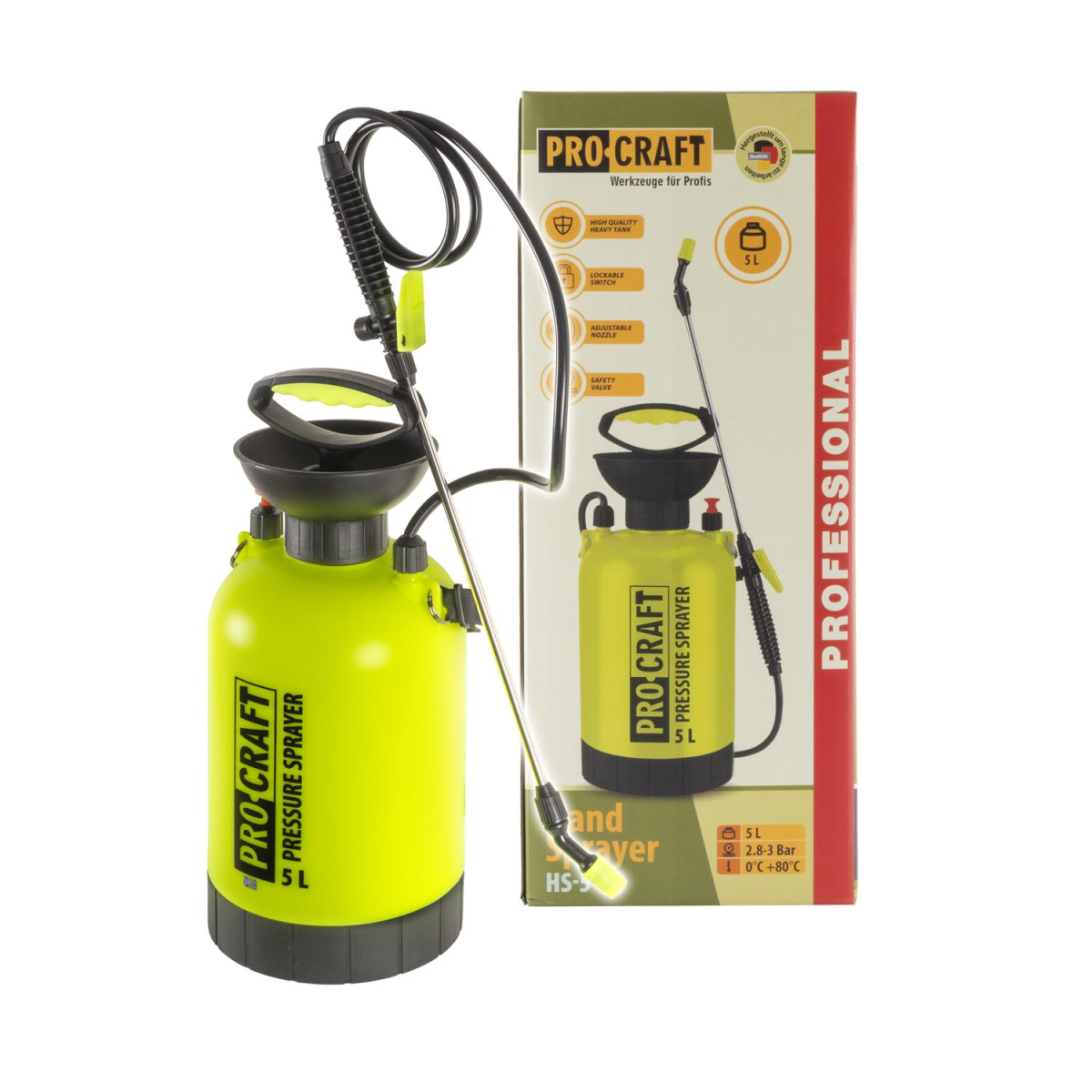 Ručný tlakový postrekovač Procraft HS-5 | HS-5 HS-5