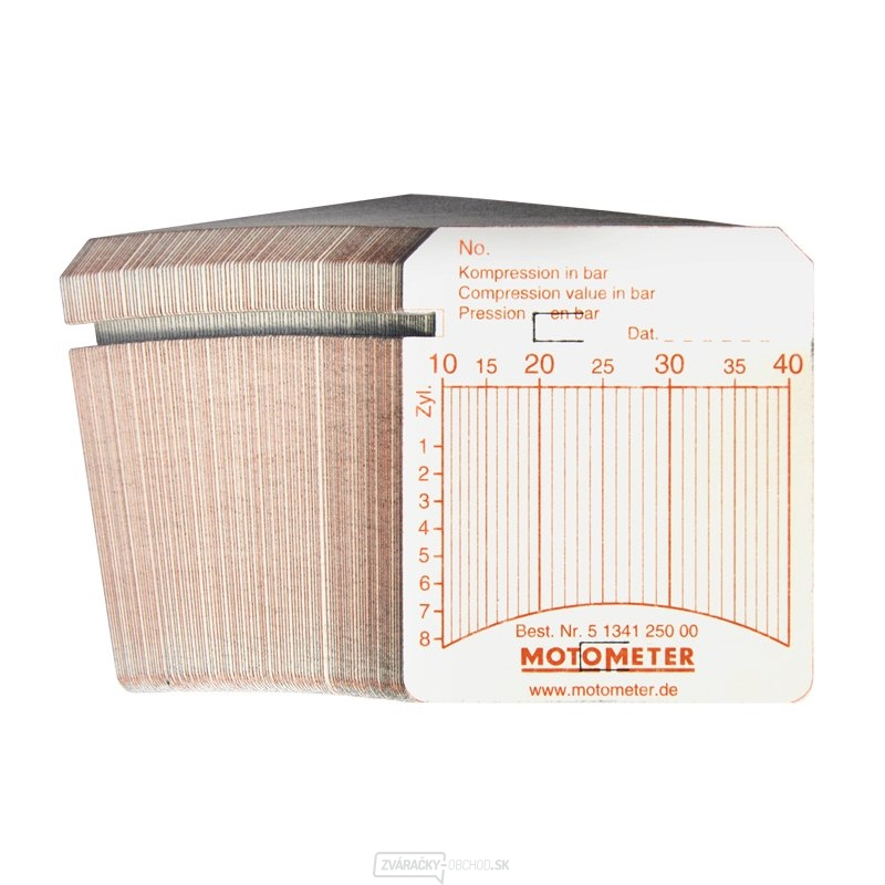 Záznamové karty MOTOMETER 10-40 bar