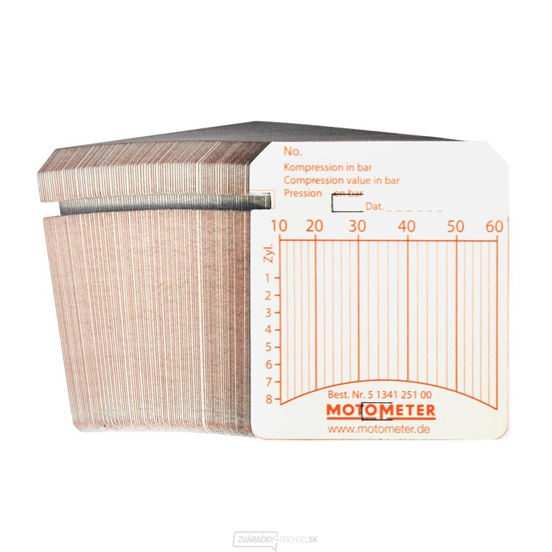 Záznamové karty MOTOMETER 10-60 bar