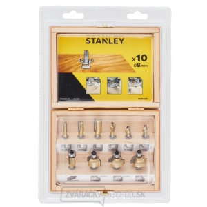 Stanley 10dielna sada tvarových fréz TCT/HM Stanley 10dielna sada tvarových fréz TCT/HM