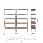 Policové regály | 2 ks | 5 políc | 900 x 400 x 1800 mm Matabro MB-SH02 Policové regály | 2 ks | 5 políc | 900 x 400 x 1800 mm Matabro MB-SH02 náhled