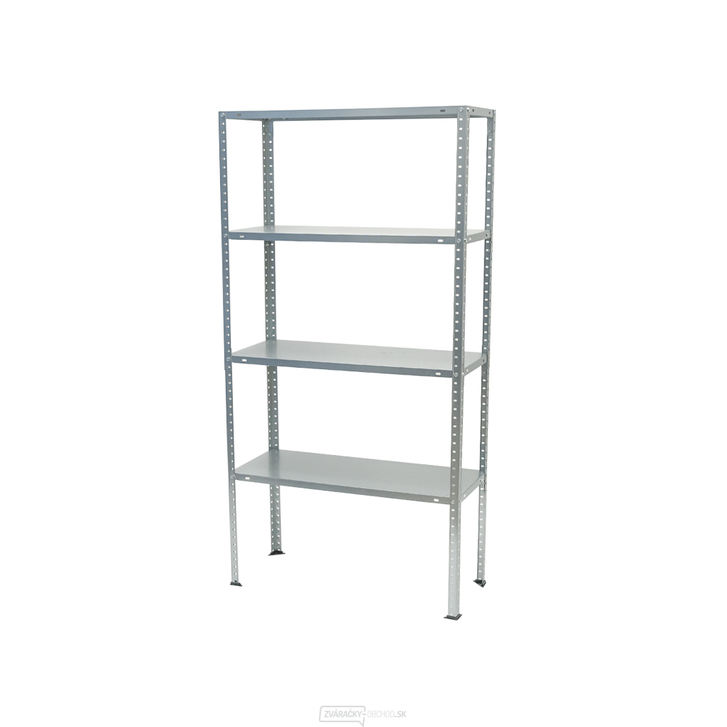 Celokovový policový regál | 4 police | 750 x 300 x 1500 mm Matabro MB-SH04