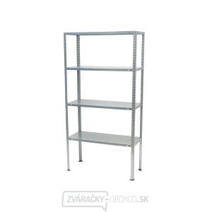 Celokovový policový regál | 4 police | 750 x 300 x 1500 mm Matabro MB-SH04 Celokovový policový regál | 4 police | 750 x 300 x 1500 mm Matabro MB-SH04 gallery main image