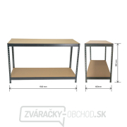 Pracovný stôl | 2 police | 1500 x 600 x 900 mm Matabro MB-SH05 Pracovný stôl | 2 police | 1500 x 600 x 900 mm Matabro MB-SH05 náhled