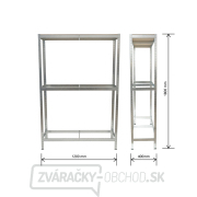 Policový regál na pneu | 3 police | 1200 x 400 x 1800 mm Matabro MB-SH06 Policový regál na pneu | 3 police | 1200 x 400 x 1800 mm Matabro MB-SH06 náhled
