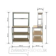 Policový regál s pracovnou plochou | 5 políc | 1000 x 600 x 1800 mm Matabro MB-SH08 Policový regál s pracovnou plochou | 5 políc | 1000 x 600 x 1800 mm Matabro MB-SH08 náhled