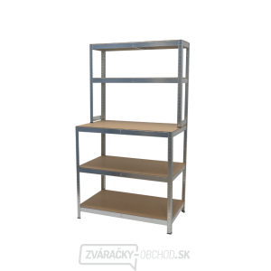 Policový regál s pracovnou plochou | 5 políc | 1000 x 600 x 1800 mm Matabro MB-SH08 Policový regál s pracovnou plochou | 5 políc | 1000 x 600 x 1800 mm Matabro MB-SH08 gallery main image