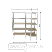 AKČNÝ SET Regálový systém MB-SH01 a MB-SH03 | 2 diely | 1600 x 700 x 1800 mm AKČNÝ SET Regálový systém MB-SH01 a MB-SH03 | 2 diely | 1600 x 700 x 1800 mm náhled
