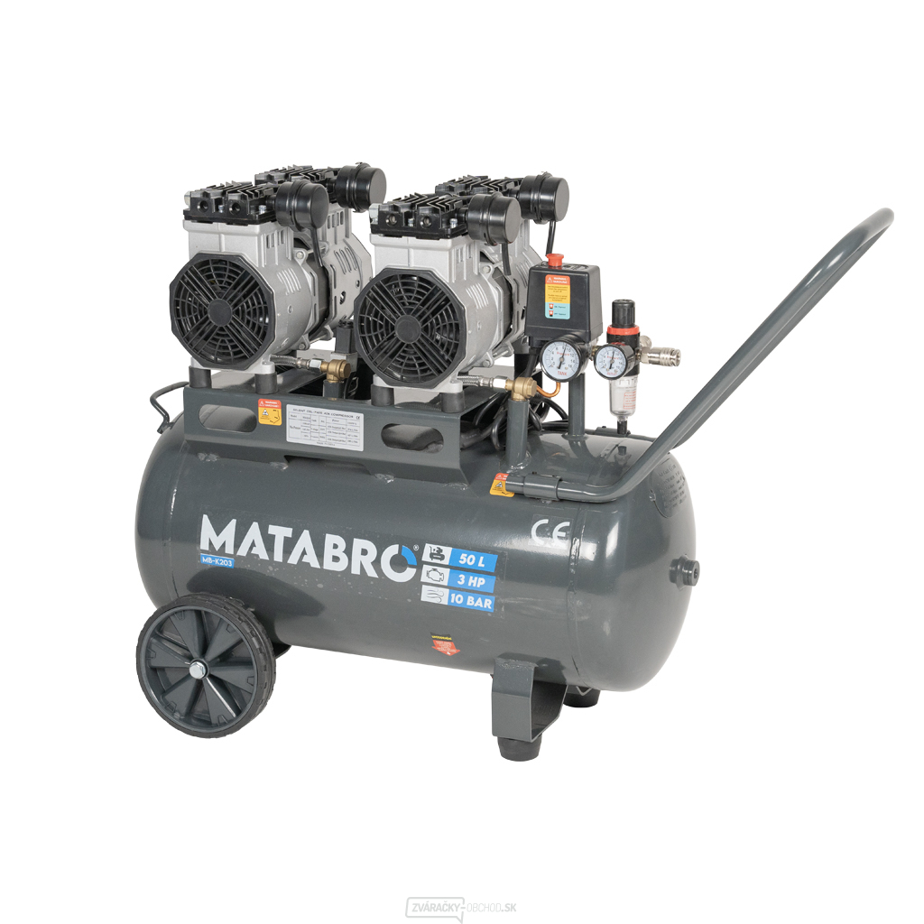 Bezolejový kompresor Matabro MB-K203 50l, 230V | 2200W