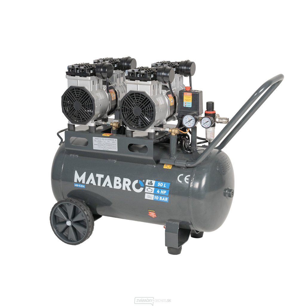 Bezolejový kompresor Matabro MB-K204 50l, 230V | 3000W