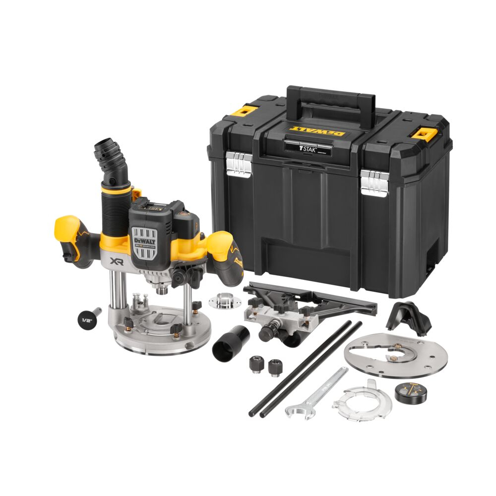 Horná frézka 18V DeWALT DCW620NT 12mm bez aku, kufor Tstak