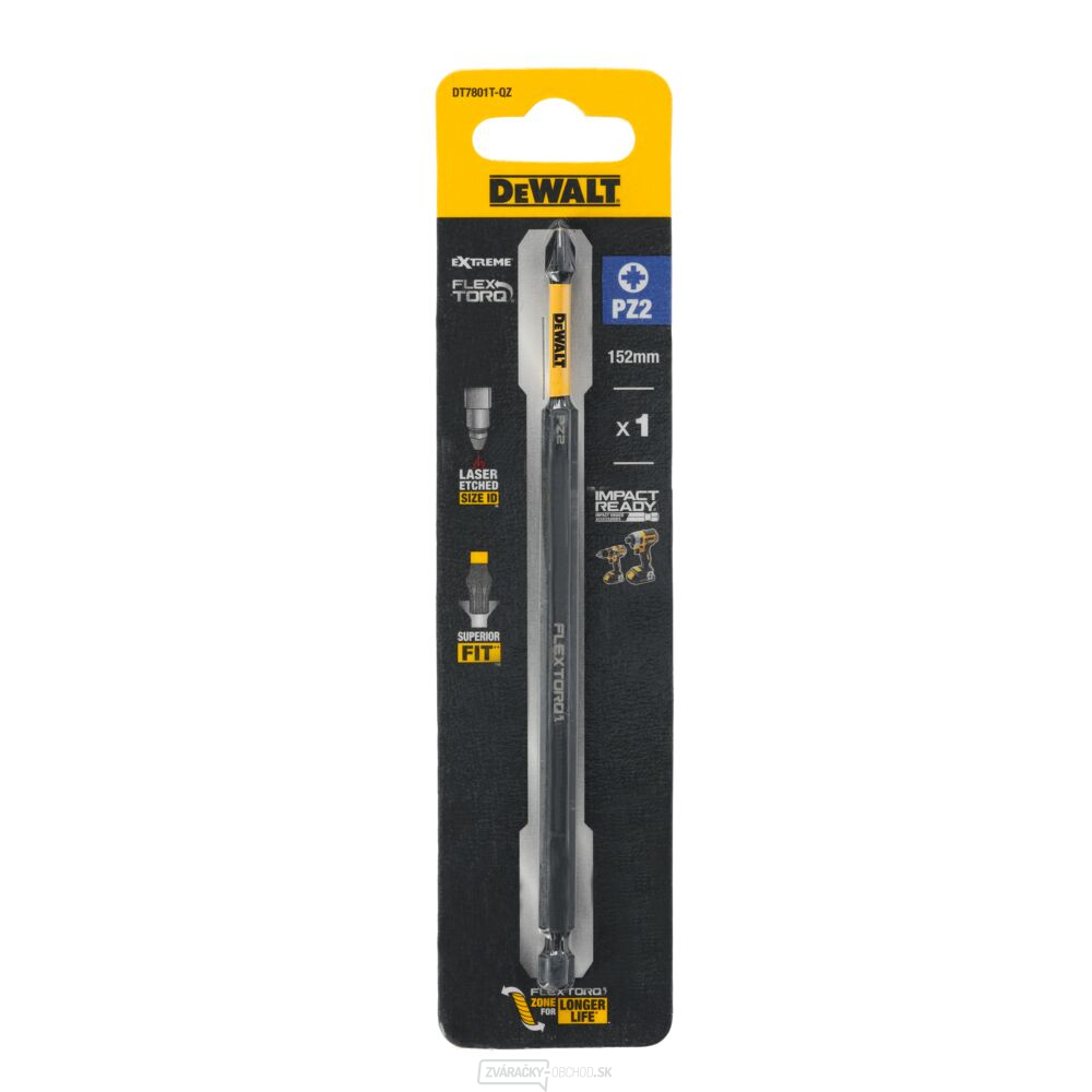 1 Bit - PZ2FLEXTORQ DeWALT DT7801T, dĺžka 152 mm