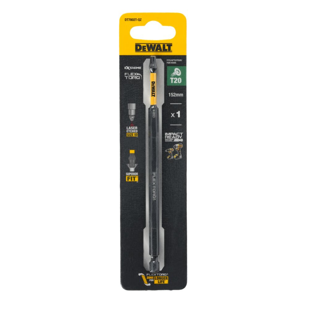 1 Bit - T20FLEXTORQ DeWALT DT7802T, dĺžka 152 mm