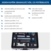 Hliníkový kufor s náradím Scheppach TB 200, 141 dielov Náhľad