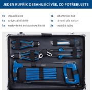 Hliníkový kufor s náradím Scheppach TB 200, 141 dielov náhled
