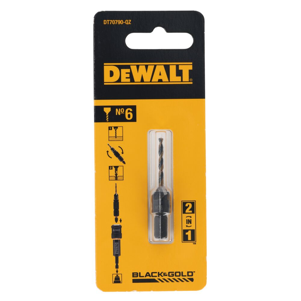 Vrták so záhlbníkom 6 mm DeWALT DT70790